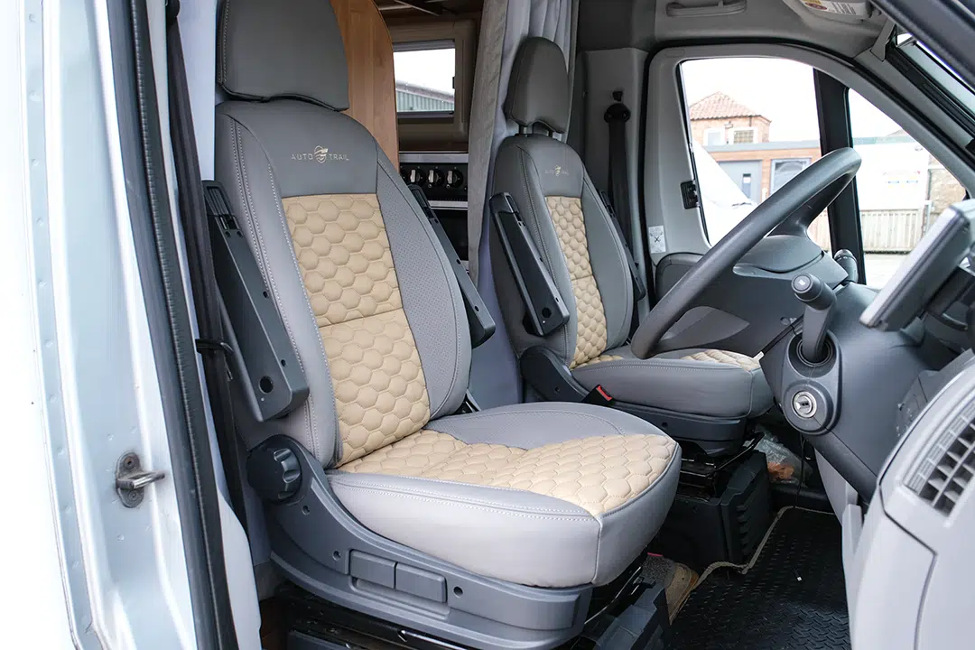 Auto Trail motorhome in two tone leather
