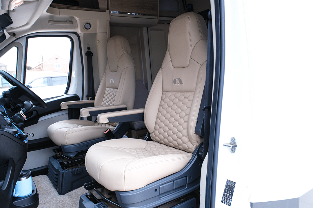 Adria Motorhome in beige stitching